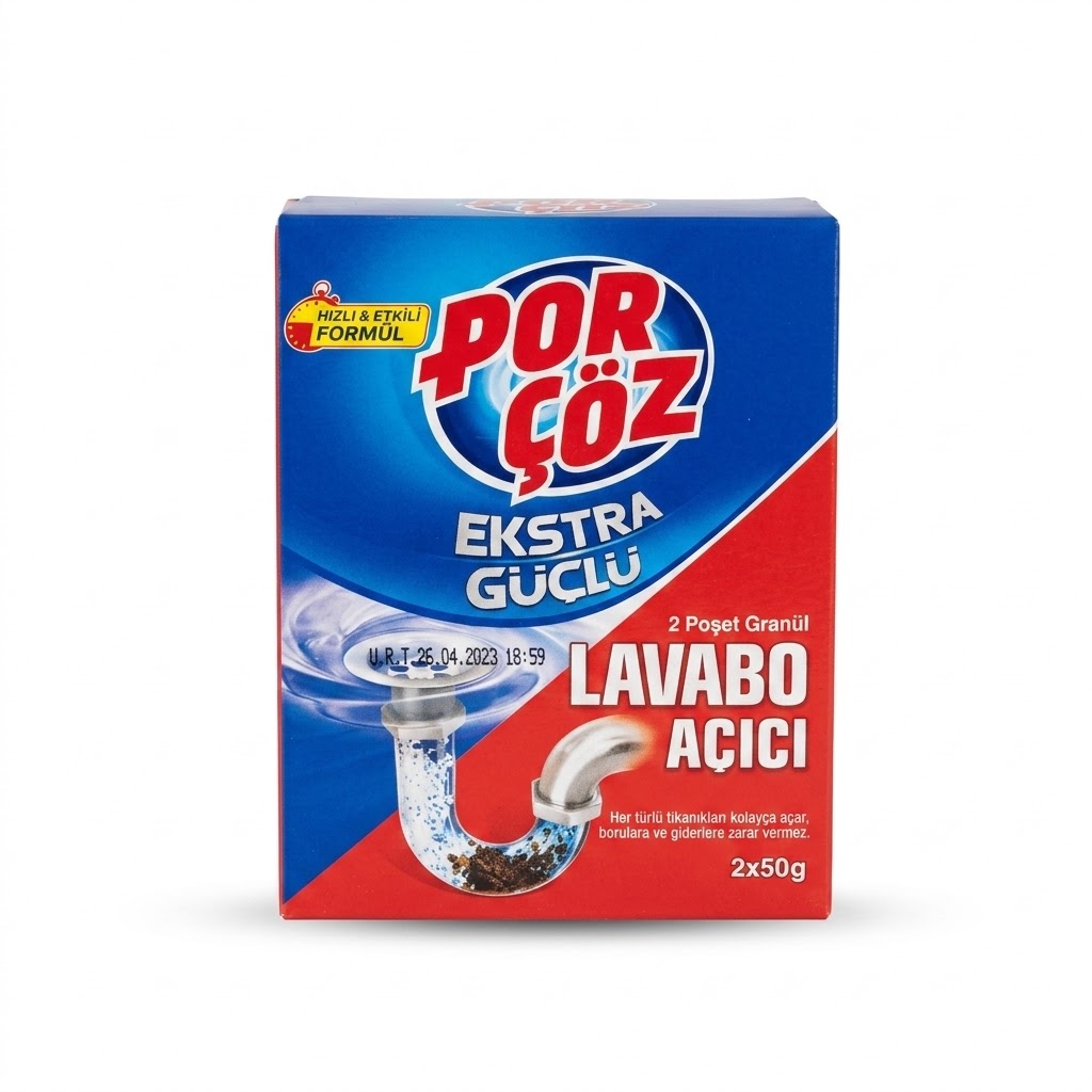 حبيبات تسليك البالوعة بوركوز 2×50 غرام